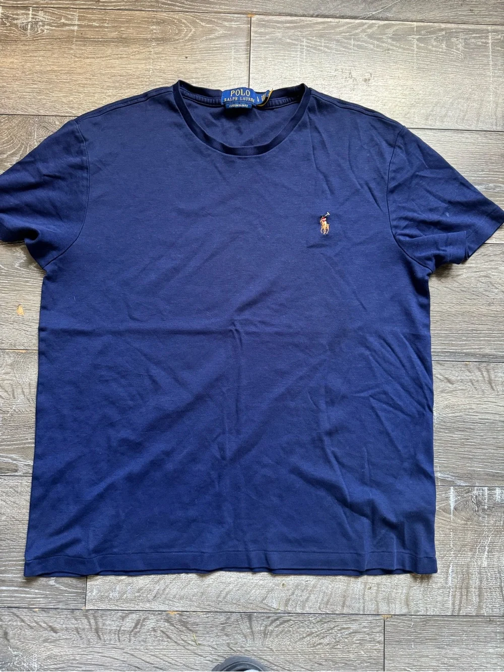 Polo by Ralph Lauren Navy Short Sleeve Crew T-Shirt with Embroidered Pony